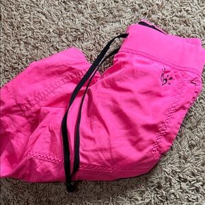 Justice Girls Bright Pink Athletic Capri’s